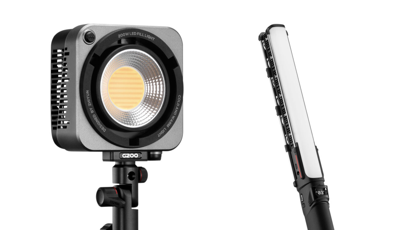 ZHIYUN MOLUS G200 COB LED Spotlight and FIVERAY V60 Light Wand Introduced