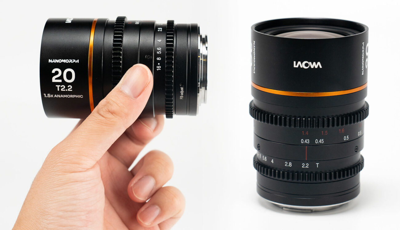 Anuncian el lente anamórfico Laowa Nanomorph 20mm T2.2 1.5x para Micro Cuatro Tercios
