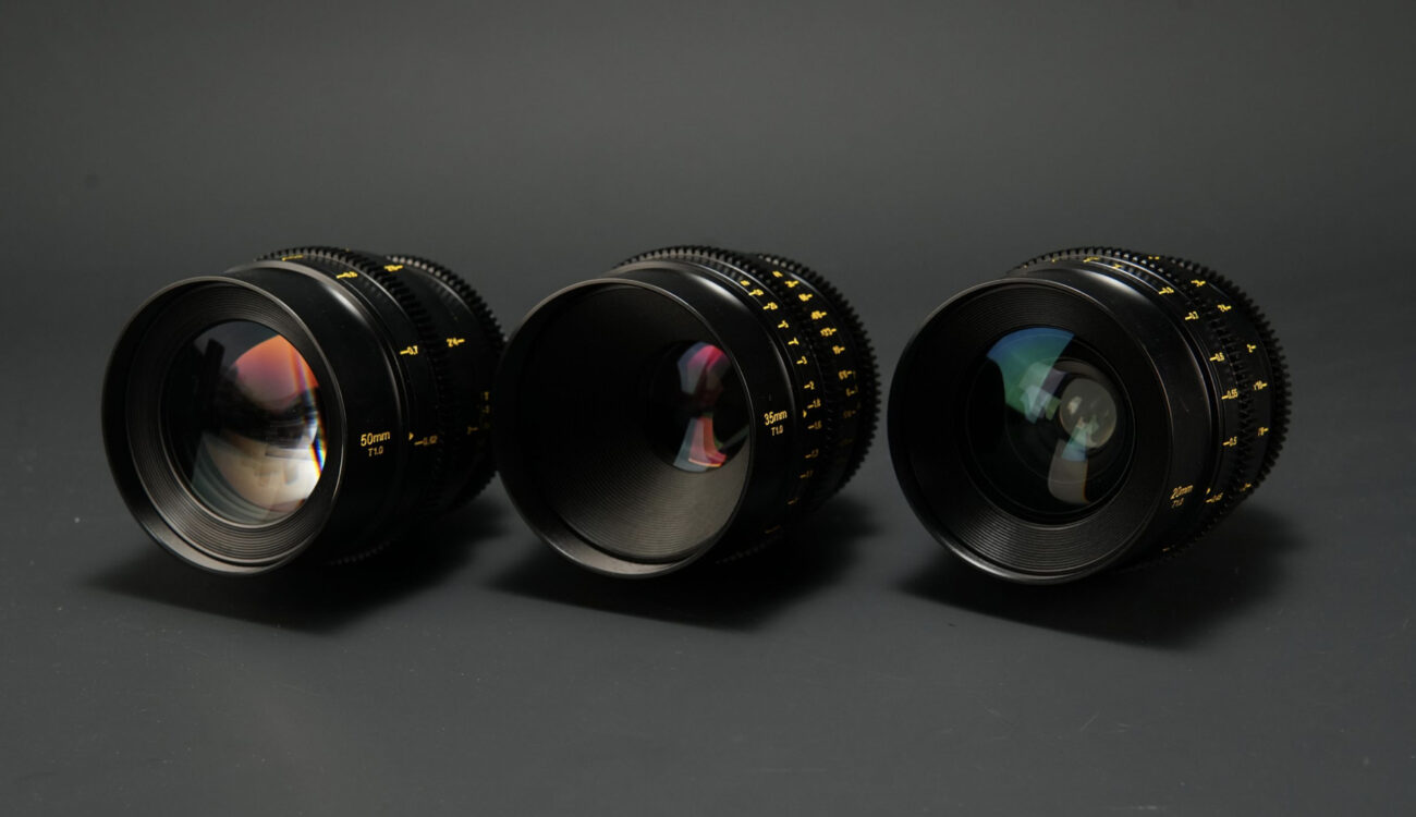 Mitakon Speedmaster T1.0 Cine Lens Set for Super35 Format Cameras Introduced