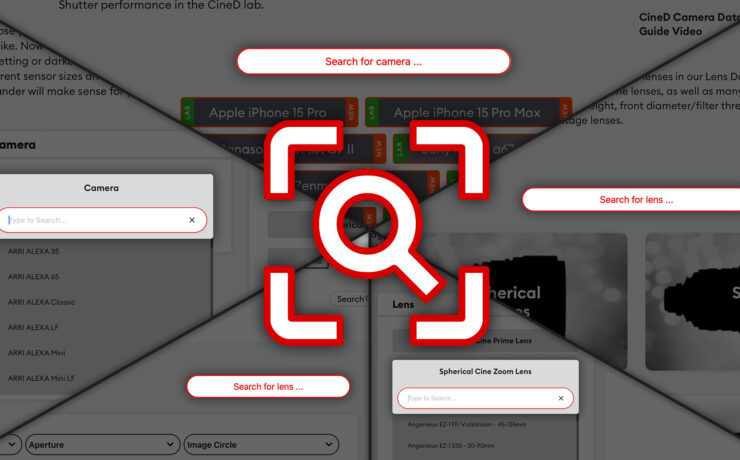Enhanced SEARCH Now Available in All CineD Database Tools - Find Cameras and Lenses Faster