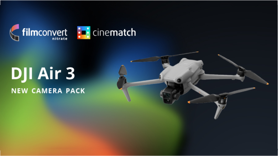 FilmConvert Nitrate and CineMatch Plug-in for DJI Air 3 Released