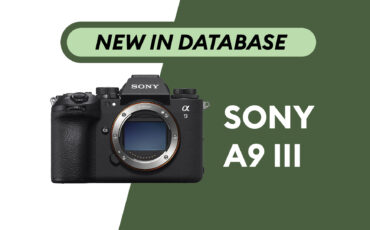 Sony Alpha a9 III - Newly Added to Camera Database