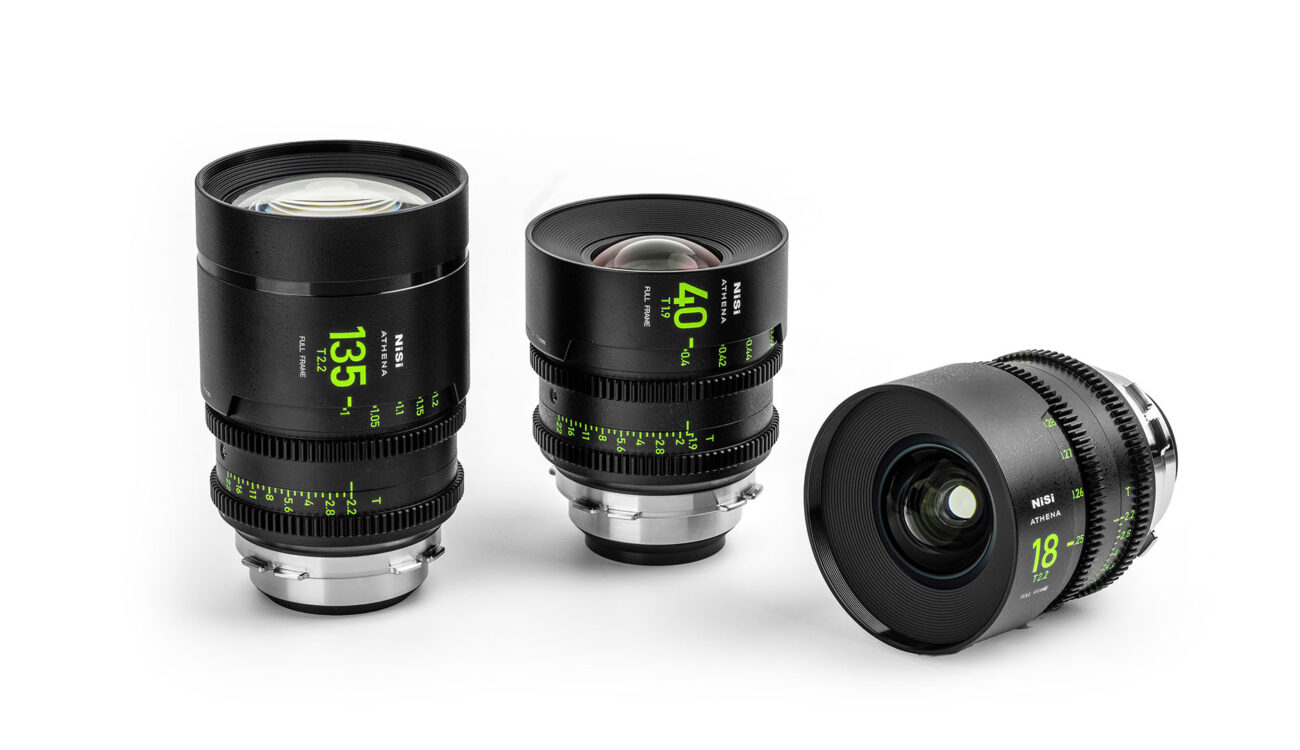 Lanzan los Lentes Prime NiSi ATHENA de 18mm T2.2, 40mm T1.9 y 135mm T2.2
