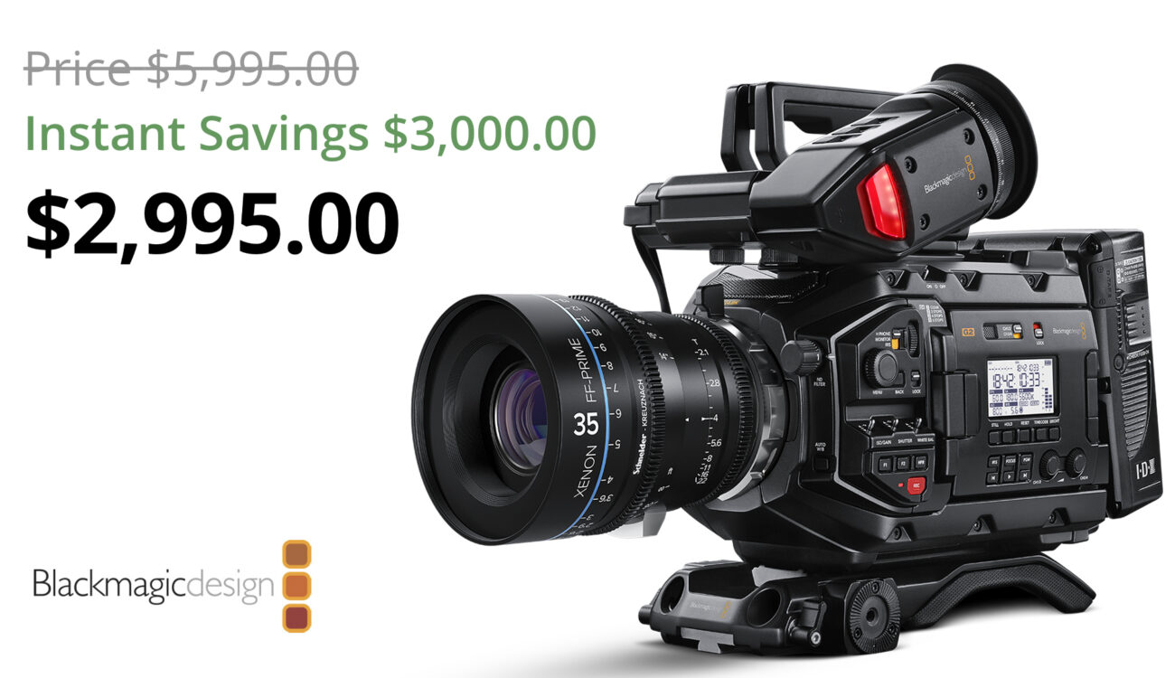 Blackmagic URSA Mini Pro 4.6K G2 - $3000 Off For a Limited Time